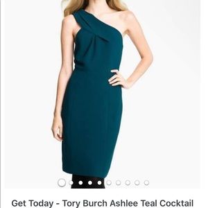 Tory Burch size 8 teal cocktail dress